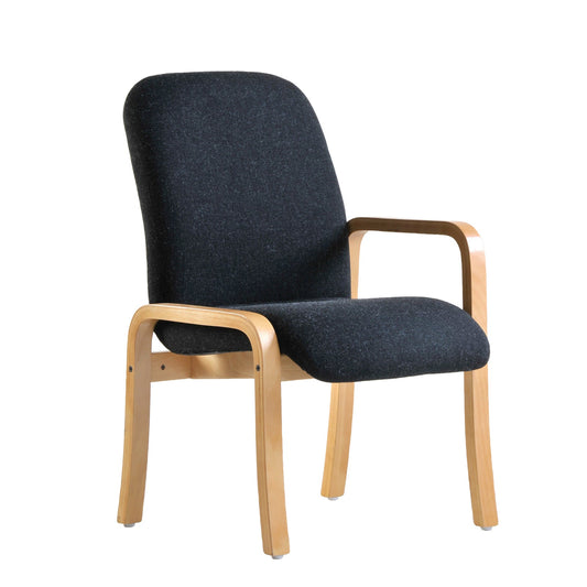 Yealm modular wooden frame reception seating - left hand arm